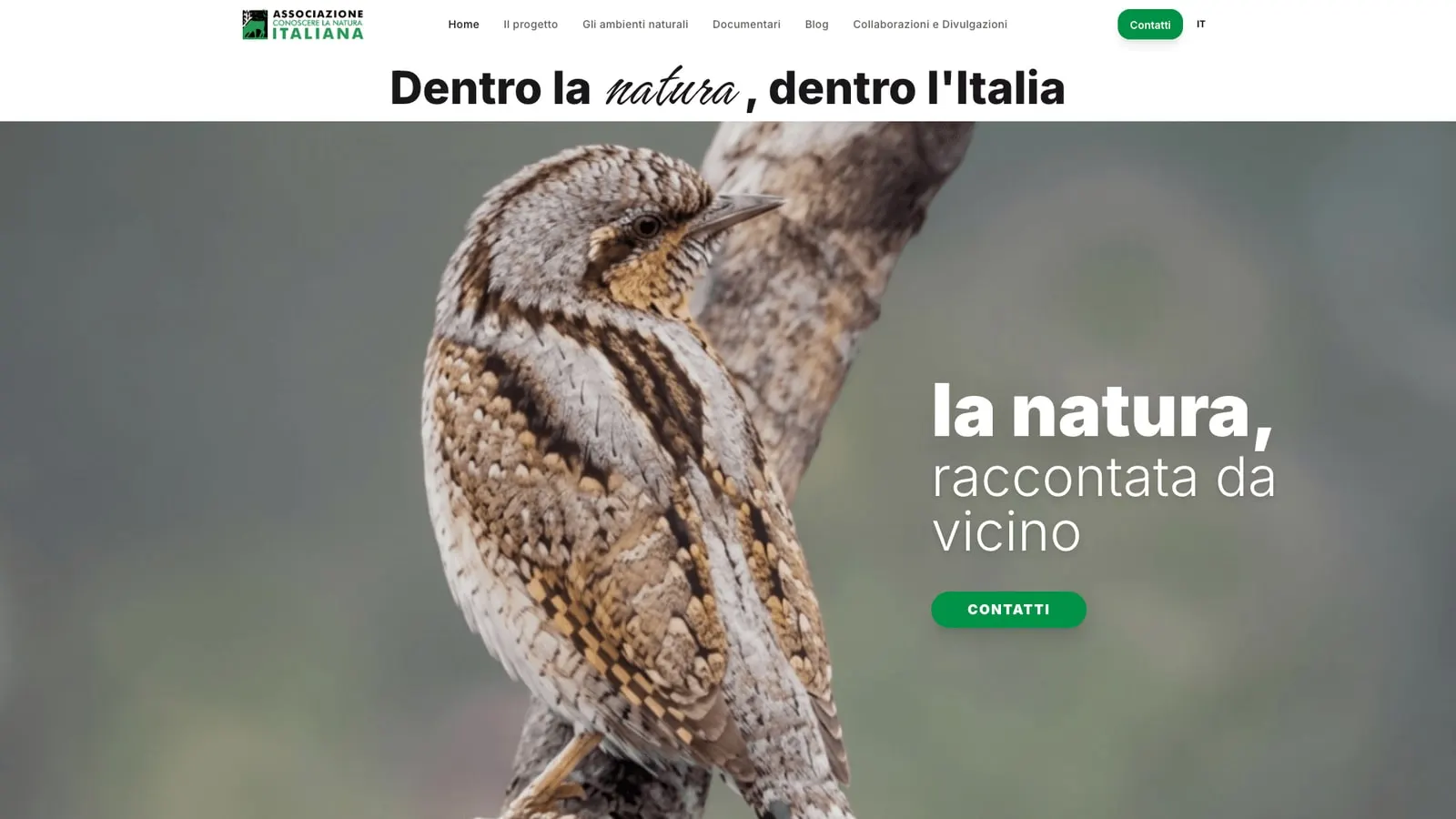 Conoscere la Natura, home page del sito