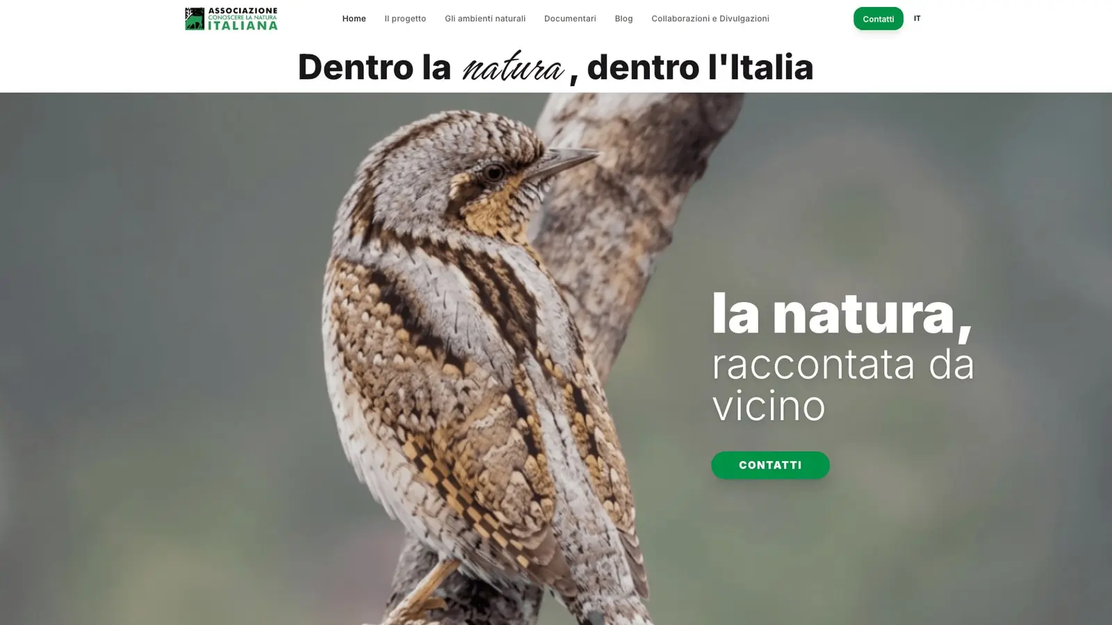 Conoscere la Natura, home page del sito