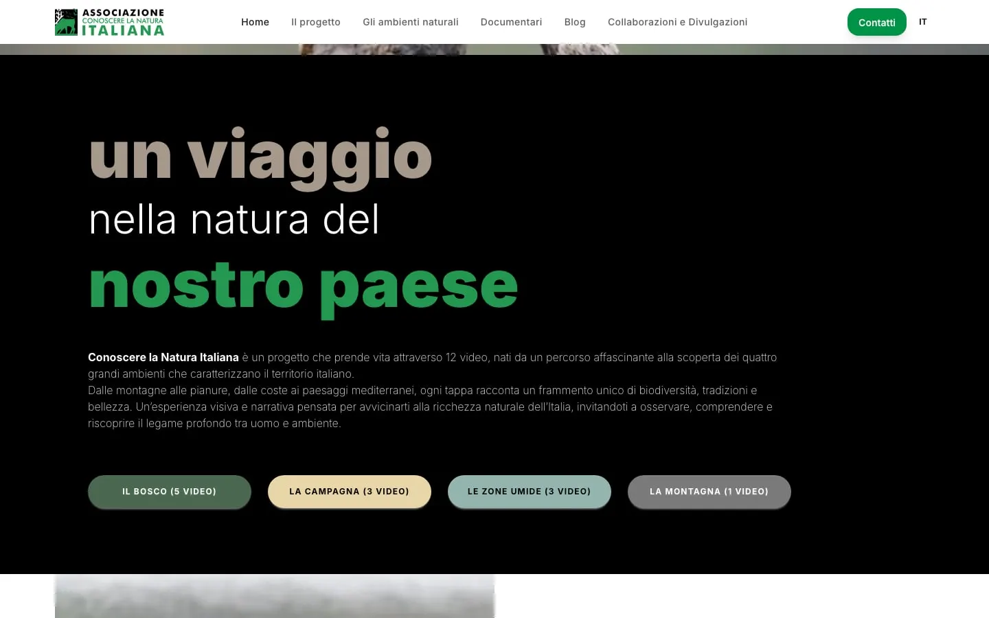 Conoscere la Natura, una sezione del sito