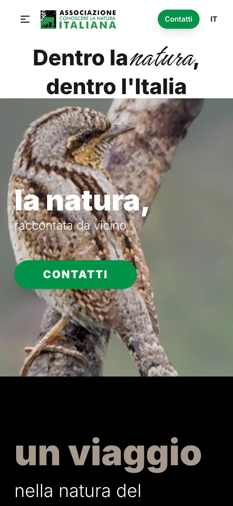 Conoscere la Natura, il sito da smartphone